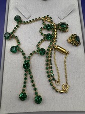 Vintage necklace emerald for sale  CHELMSFORD