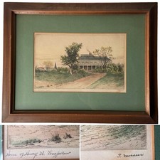 Antique aquatint etching for sale  Austin
