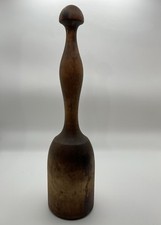 Ferramenta trituradora de argamassa de madeira antiga primitiva virada pilão martelo, usado comprar usado  Enviando para Brazil