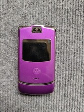 Celular roxo Motorola RAZR V3 flip Bluetooth MP4 vídeo desbloqueado (GSM), usado comprar usado  Enviando para Brazil