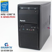 PC COMPUTER GIGABYTE GA-H310M-S2H INTEL 6x CORE i5 8400 128GB SSD 8GB RAM DVDRW comprar usado  Enviando para Brazil