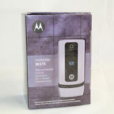 Raro Vintage Motorola W375 Telefone Preto Internacional Na Caixa Pacote Completo, usado comprar usado  Enviando para Brazil