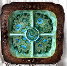 Vintage turquoise ceramic for sale  Hamburg
