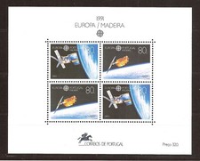 [121] Portugal, Madeira 1991, Bloco MNH** Europa CEPT comprar usado  Enviando para Brazil