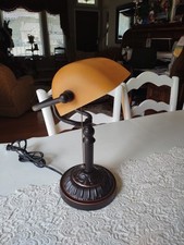 Amber bankers desk for sale  Mcdonough