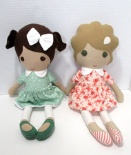 Usado, Lote de 2 bonecas de tecido de pelúcia Roving Ovine para meninas feitas à mão 16" adoráveis! comprar usado Usado, Lote de 2 bonecas de tecido de pelúcia Roving Ovine para meninas feitas à mão 16" adoráveis! comprar usado  Enviando para Brazil