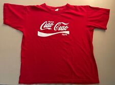 Camiseta roja vintage estilo Coca Cola manga corta mediana M Roma Italia *LEER* segunda mano  Embacar hacia Argentina