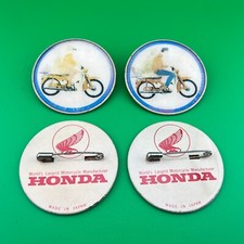 4 broches vintage Honda Super Cub emblema botão pinback década de 1960 Japão comprar usado  Enviando para Brazil