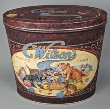 Caja de lata decorativa de hilo e hilo Wilson año por Keller Charles segunda mano  Embacar hacia Mexico
