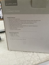 Freidora Compacta Lakeland 1.5 Litros, Totalmente Funcional, Color Gris Metálico Resistente segunda mano  Embacar hacia Mexico