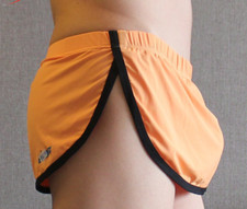 Roupa íntima masculina para casa bolsa separada seda sem costura escorregadia saia shorts comprar usado  Enviando para Brazil