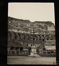 Lanterna mágica de vidro deslizante CRUZ NO COLISEU C1920 ITÁLIA ROMA ROMA, usado comprar usado  Enviando para Brazil