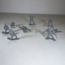 Usado, Lote de 8 bonecos masculinos vintage de brinquedo de plástico soldado exército cinza Segunda Guerra Mundial EUA militares comprar usado  Enviando para Brazil