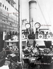 Foto negativa de filme 1912 RMS Titanic ou navio irmão baús de carregamento olímpico #3, usado comprar usado  Enviando para Brazil