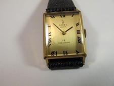 GRUEN GENEVE PRECISION 17J TRIPLO ASSINADO RETANGULAR SEM RESERVA, usado comprar usado  Enviando para Brazil