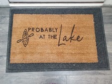 Capacho de boas-vindas personalizado tapete caiaque lago 18" x 30" Home Decor FS | Frete grátis comprar usado  Enviando para Brazil
