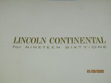 continental lincoln 1962 for sale  Chagrin Falls