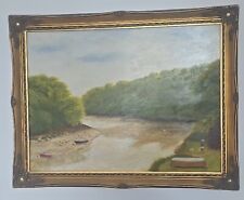 Oil painting river for sale  BRADFORD