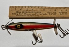 Bela isca de pesca tipo torpedo de madeira cor arco-íris chumbada com hélices comprar usado  Enviando para Brazil