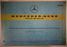 Teilekatalog Mercedes Benz Typ LP / LAP 312 / 710 Stand 10/1964 comprar usado  Enviando para Brazil