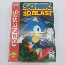 Antigo cartucho de videogame Sonic 3d Blast (Sega Genesis) completo na caixa original comprar usado  Enviando para Brazil