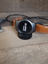 Usado, Samsung Galaxy Gear S2 42mm estojo de aço inoxidável couro cinza escuro clássico comprar usado  Enviando para Brazil