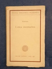 Aristotele. etica nicomachea. usato  Lucca