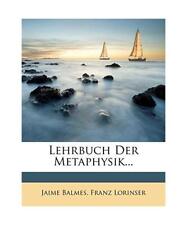 Lehrbuch metaphysik ... gebraucht kaufen  Trebbin