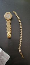 Conjunto de reloj y pulsera de joyería de 2 piezas para mujer segunda mano  Embacar hacia Mexico