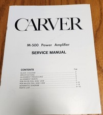 Carver 500 power for sale  Yorktown