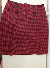 Red houndstooth skirt for sale  BRISTOL