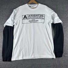 Camisa masculina Asight2C dupla camada manga térmica skatista manga longa camiseta G comprar usado  Enviando para Brazil