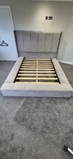 Grey plush velvet for sale  SHEERNESS