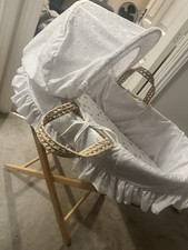 White wicker moses for sale  TELFORD