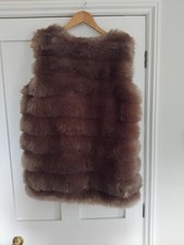 Fur gilet size for sale  ST. NEOTS
