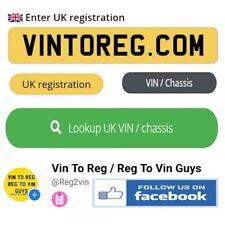 Vin reg registration for sale  UK