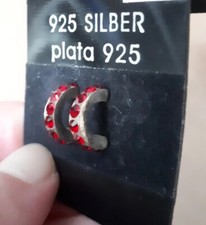 Kreolen silber rot gebraucht kaufen  Leipzig