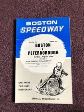 Speedway programme boston for sale  POOLE