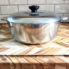 Panela de alumínio vintage Wagner Ware Magnalite 3,5 qt GHC forno holandês 9” com tampa comprar usado  Enviando para Brazil