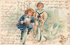 Gruß Postales Niños Con Bicicleta 1903 comprar usado  Enviando para Brazil