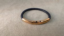 Pulseira de borracha RG & B couro preto ouro tecido dourado pulseira ajustável comprar usado  Enviando para Brazil