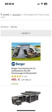 Berger touring easy gebraucht kaufen  Vogt