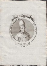 Stampa incisione papa usato  Petriolo