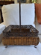Metal rattan basket for sale  Upper Lake