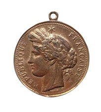 Medaglia repubblica francese usato  Roma