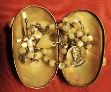 Chapelet perles nacre d'occasion  France