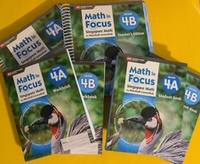 Math In Focus Singapore Grade 4 Teacher's Edition / Student / Workbook (4A 4B) comprar usado  Enviando para Brazil