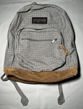 Plecak Jansport edycja cyfrowa szary wzór szyby okiennej z zamszem na sprzedaż  Wysyłka do Poland