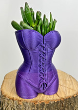 Doniczka dekoracyjna artystyczna SEXY WOMAN gorset 12cm różowa homedeco 3D Art na sprzedaż  PL