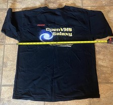 camisa compaq open vms galaxy vintage pc computer tech tamanho GG preta, usado comprar usado  Enviando para Brazil